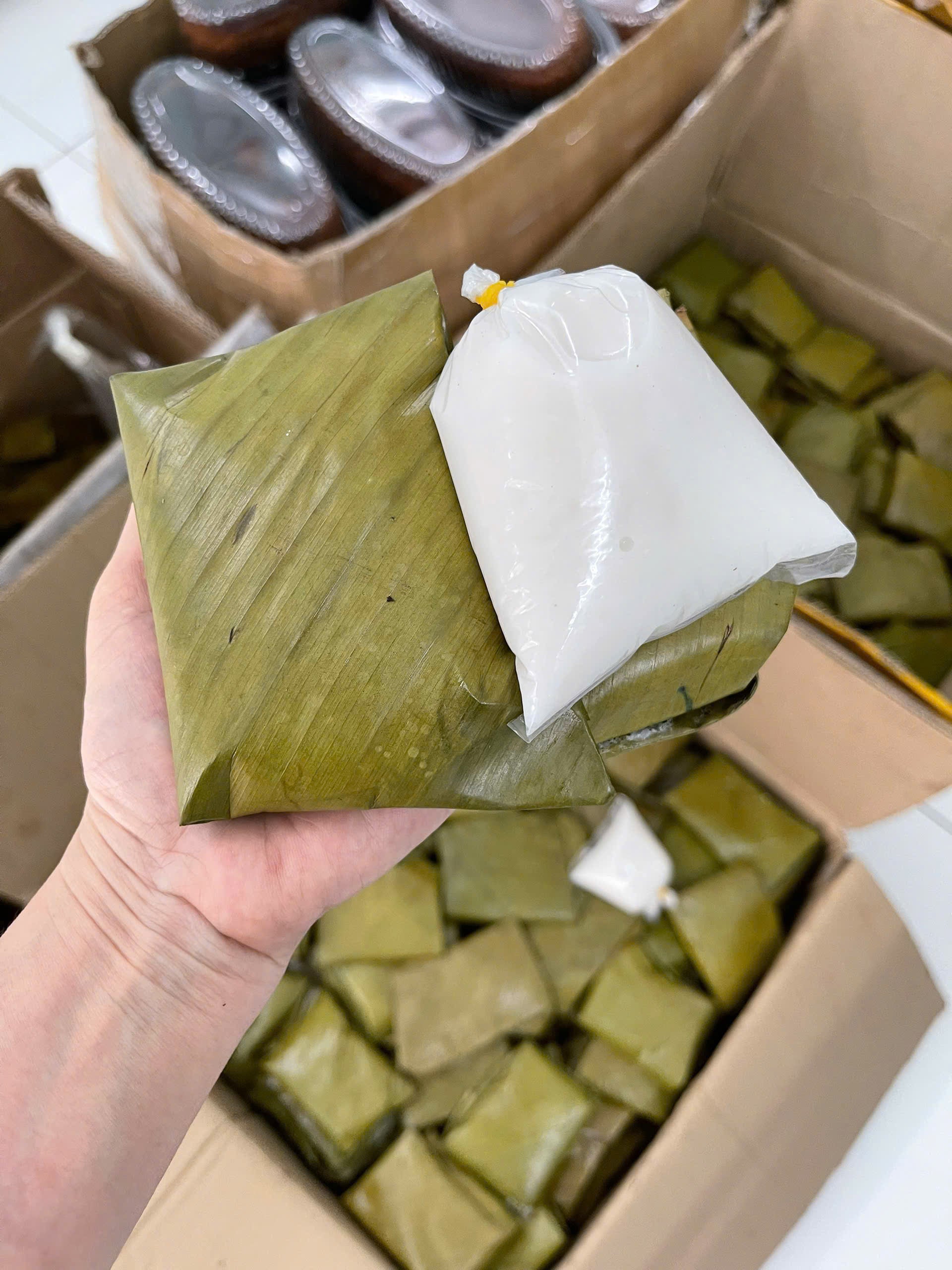 Bánh lá mơ nhân đậu xanh