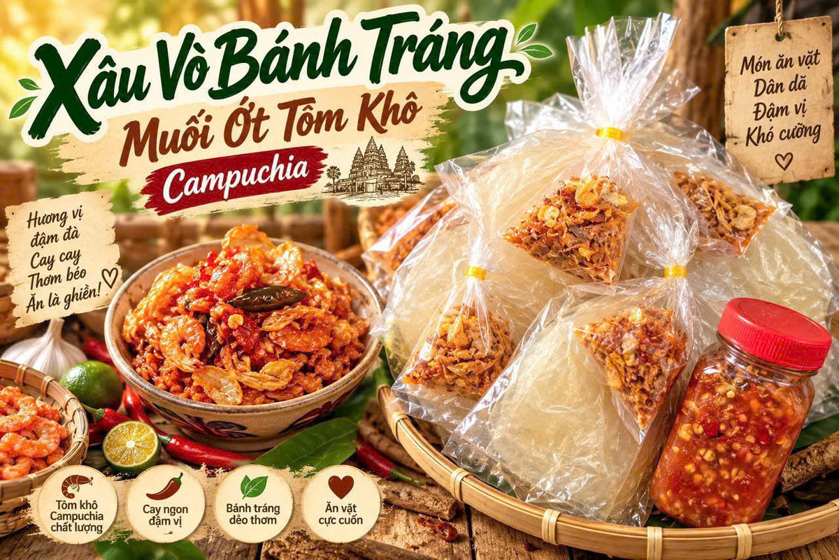 BÁNH TRÁNG VÒ MUỐI ỚT TÔM KHÔ