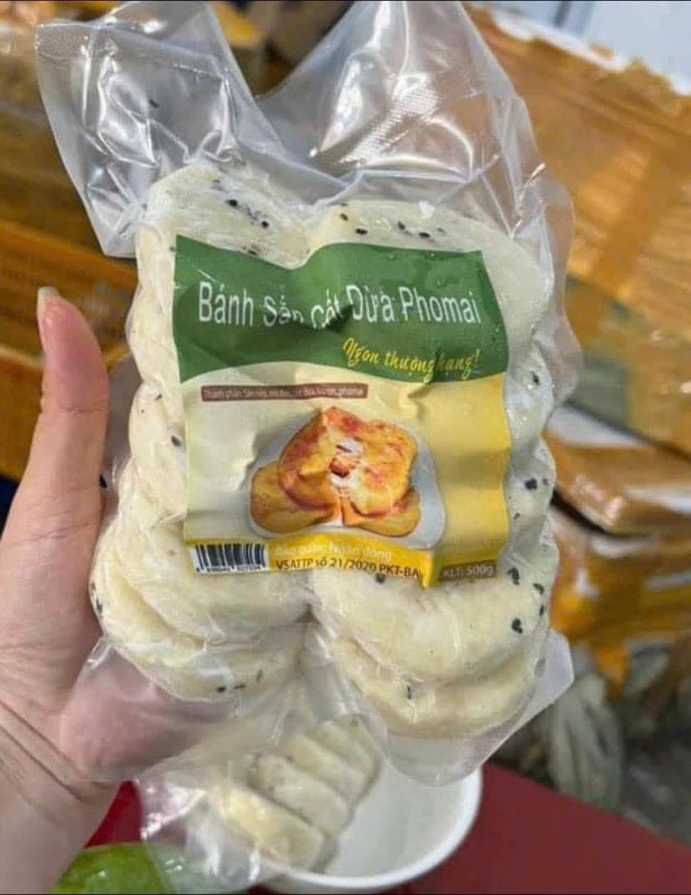 Bánh sắn nướng cốt dừa phô mai