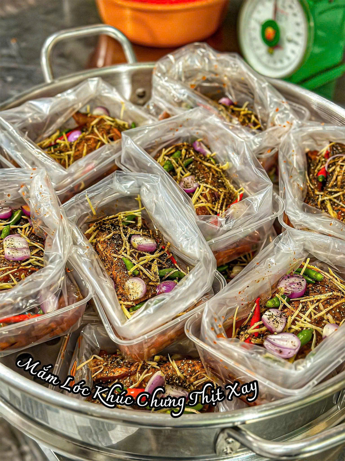 MẮM LÓC KHÚC CHƯNG THỊT XAY