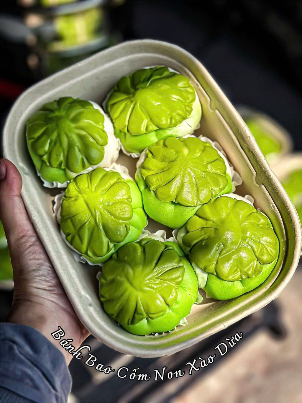 Bánh Bao Cốm Dừa Xào