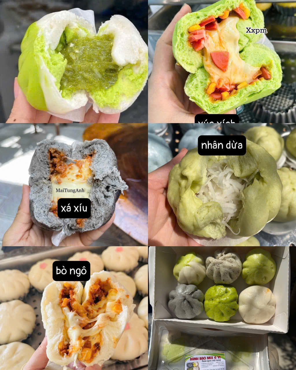 BÁNH BAO mix 6 vị