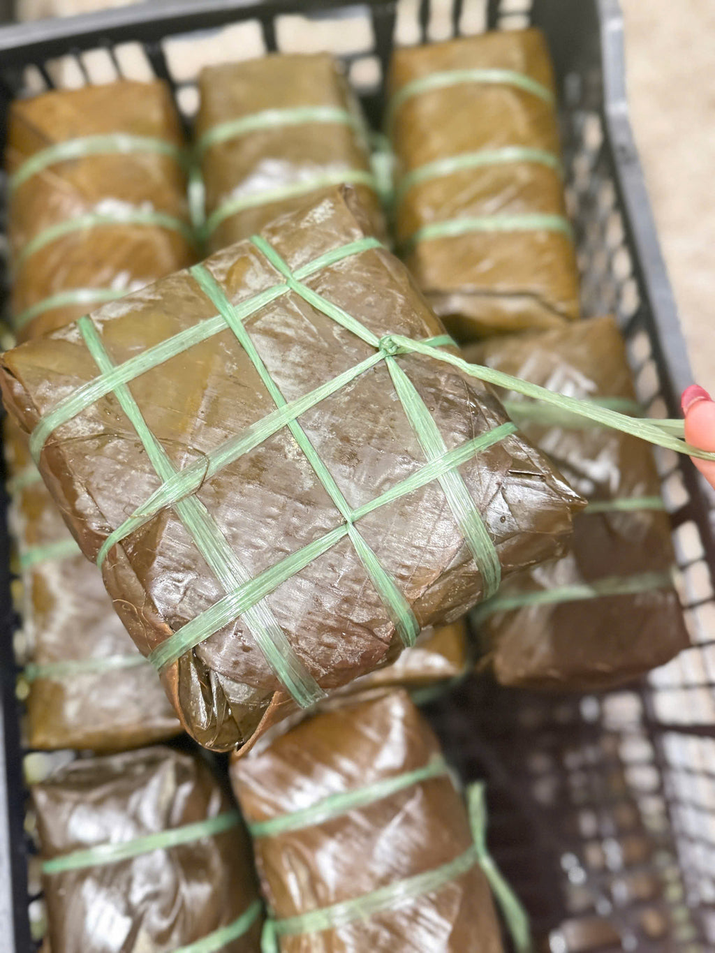 Bánh chưng size lớn nhân đậu xanh thịt nhà làm tại mỹ