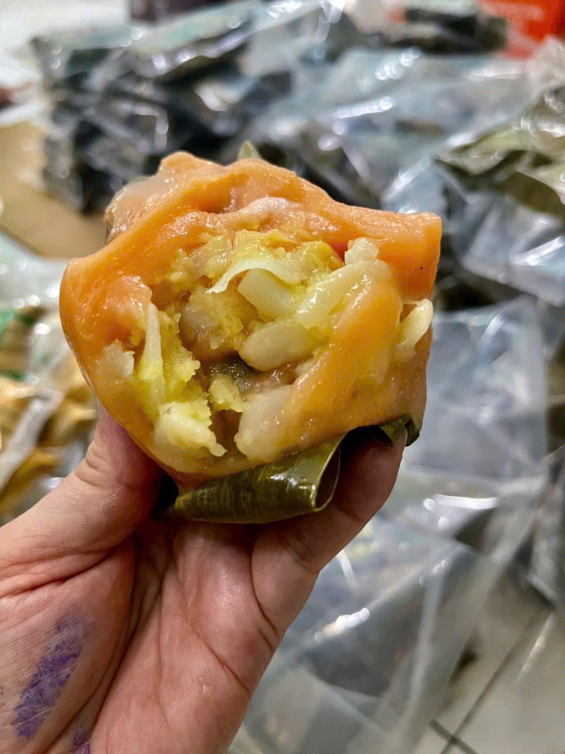 Bánh ít dừa non sầu riêng