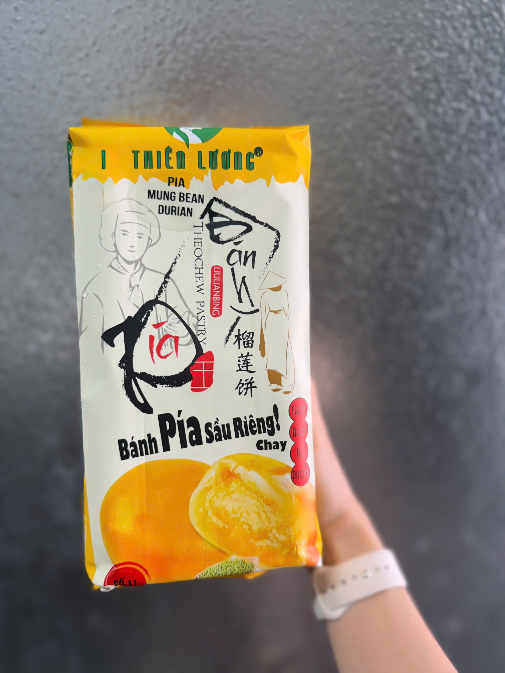 Bánh pía sầu riêng chay