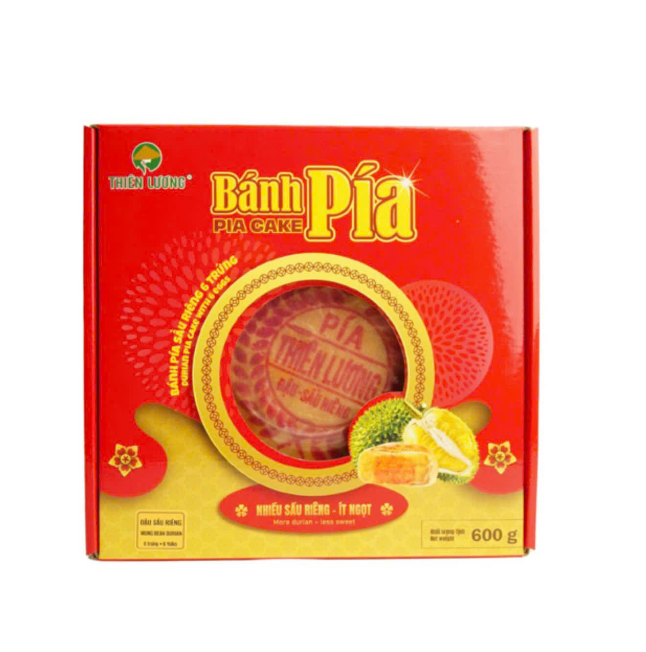 Bánh pía đậu xanh sầu riêng 6 trứng ĐB