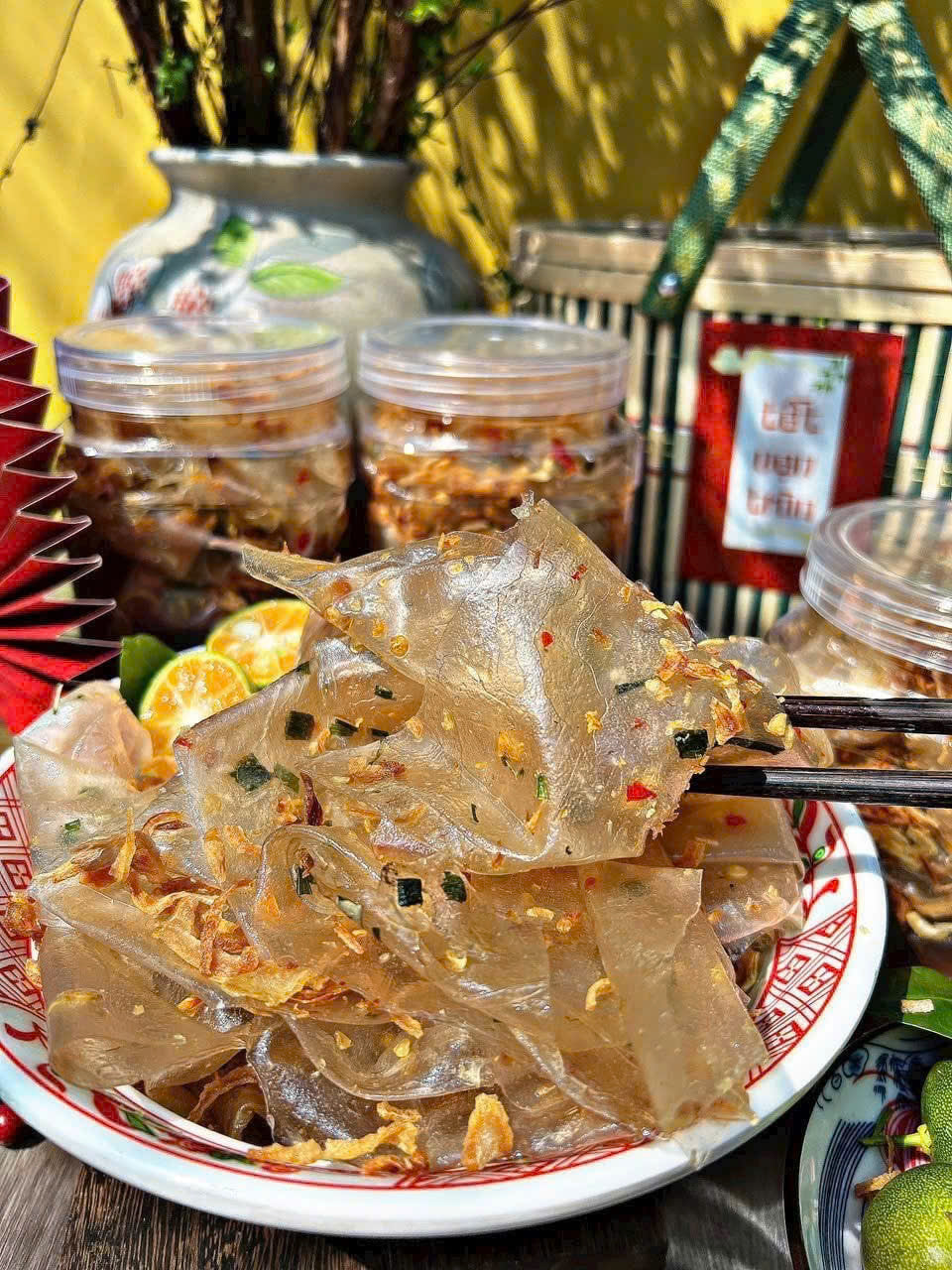 Bánh tráng DẺO HÀNH MUỐI ỚT PHƠI SƯƠNG