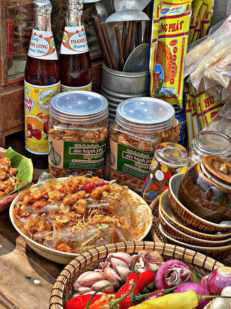 BÁNH TRÁNG DẺO HÀNH PHI TÓP MỠ