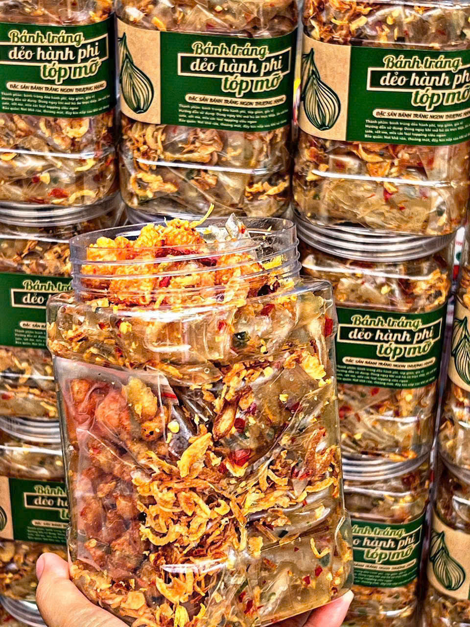 BÁNH TRÁNG DẺO HÀNH PHI TÓP MỠ