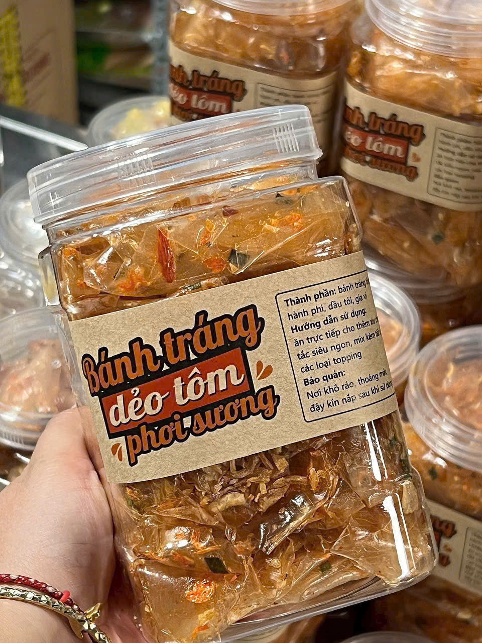 Bánh tráng DẺO TÔM PHƠI SƯƠNG