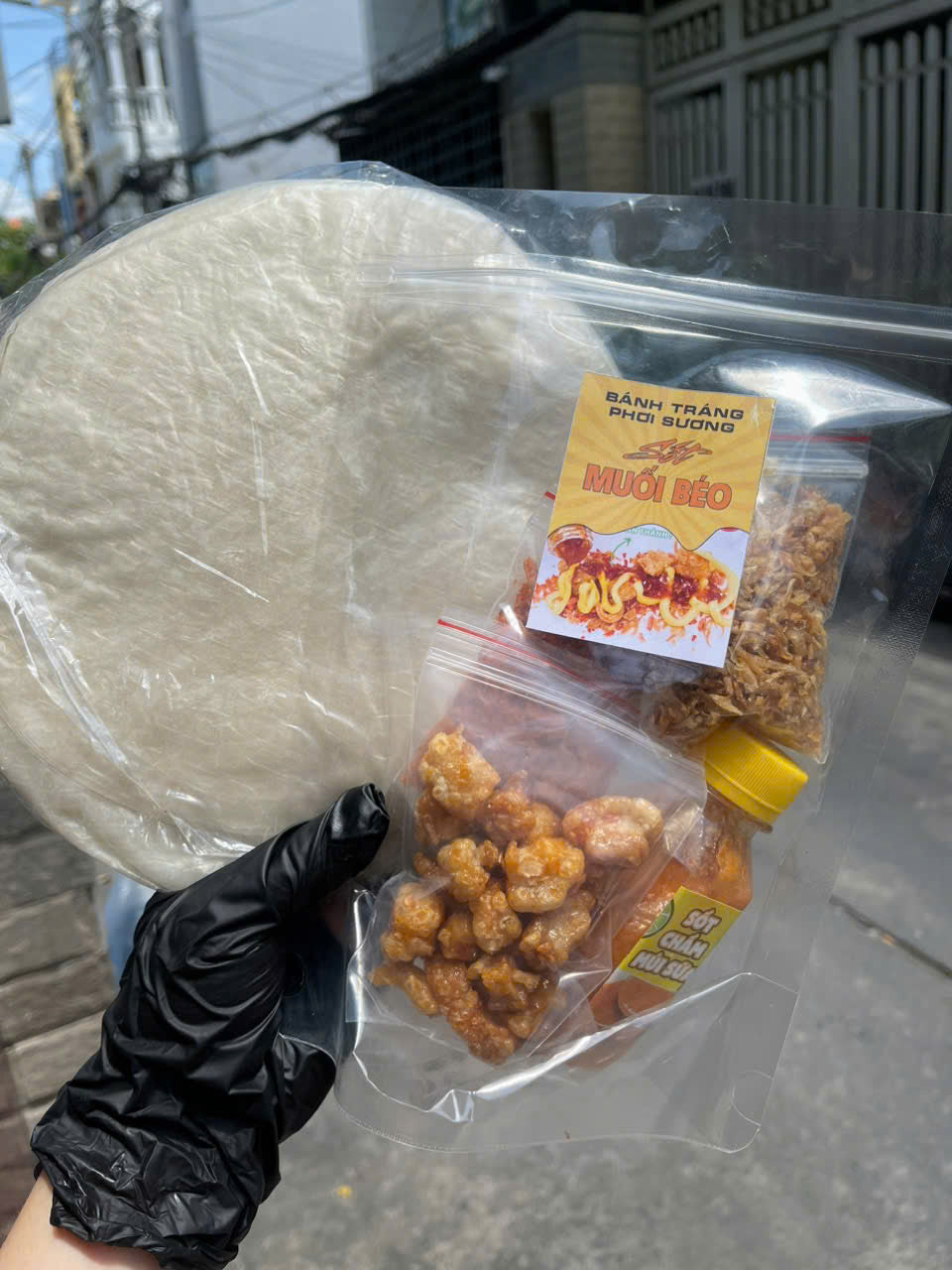 SÉT BÁNH TRÁNG PHƠI SƯƠNG Sốt MUỐI BÉO