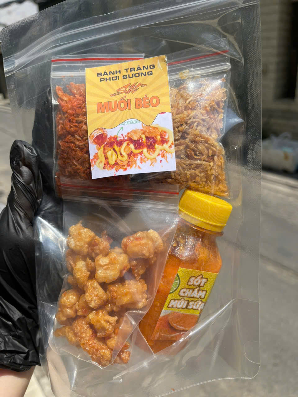 SÉT BÁNH TRÁNG PHƠI SƯƠNG Sốt MUỐI BÉO