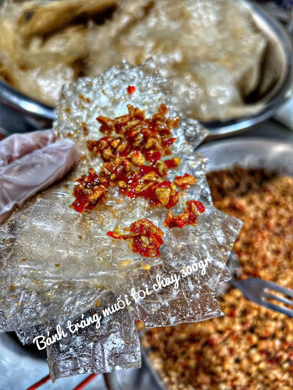 BÁNH TRÁNG TỎI ỚT SIÊU CAY