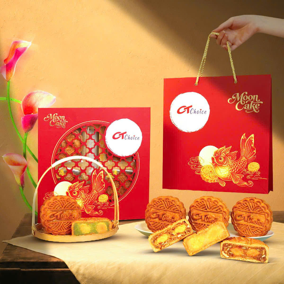 Bánh trung thu thập cẩm cao cấp