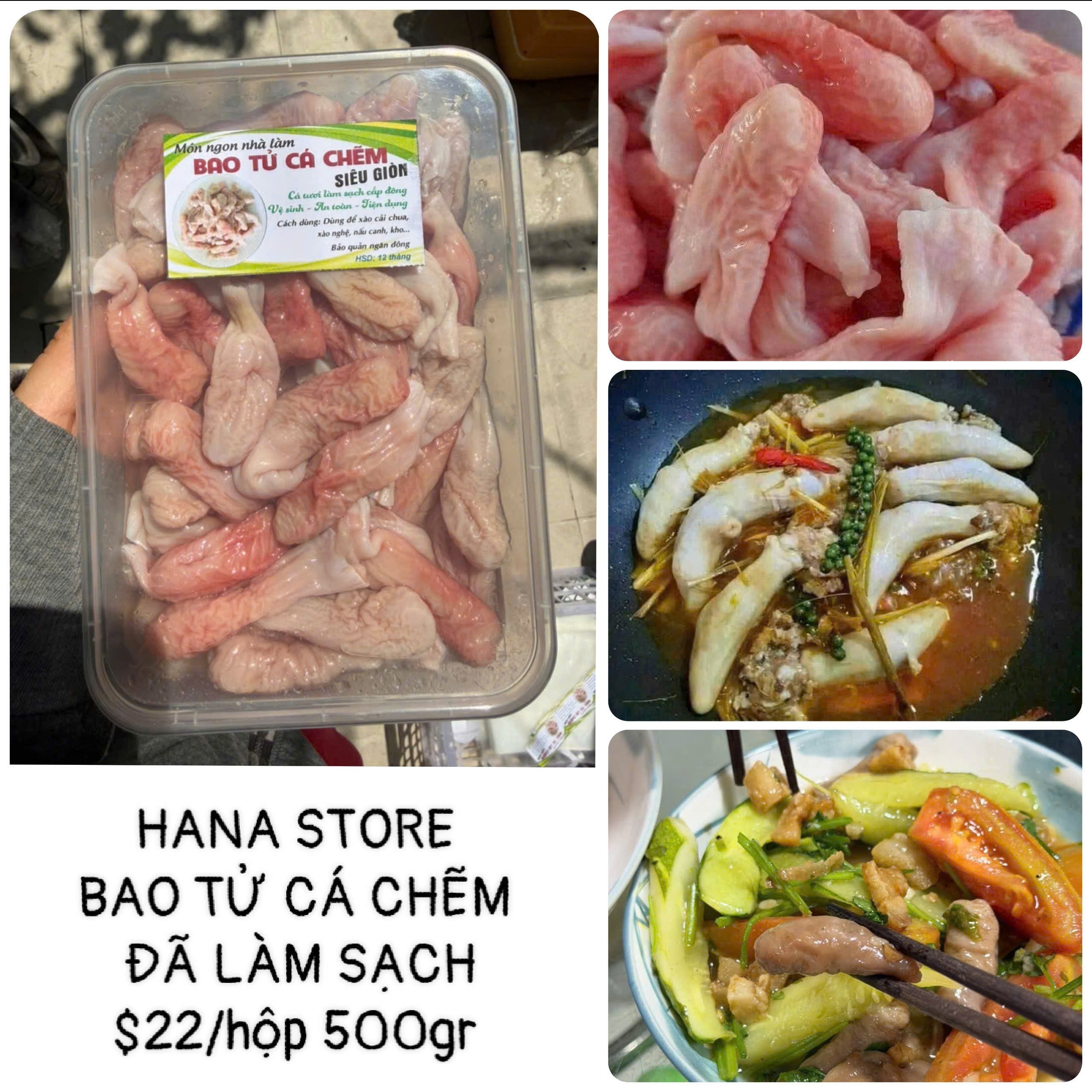 BAO TỬ CÁ CHẼM ĐÃ LÀM SẠCH