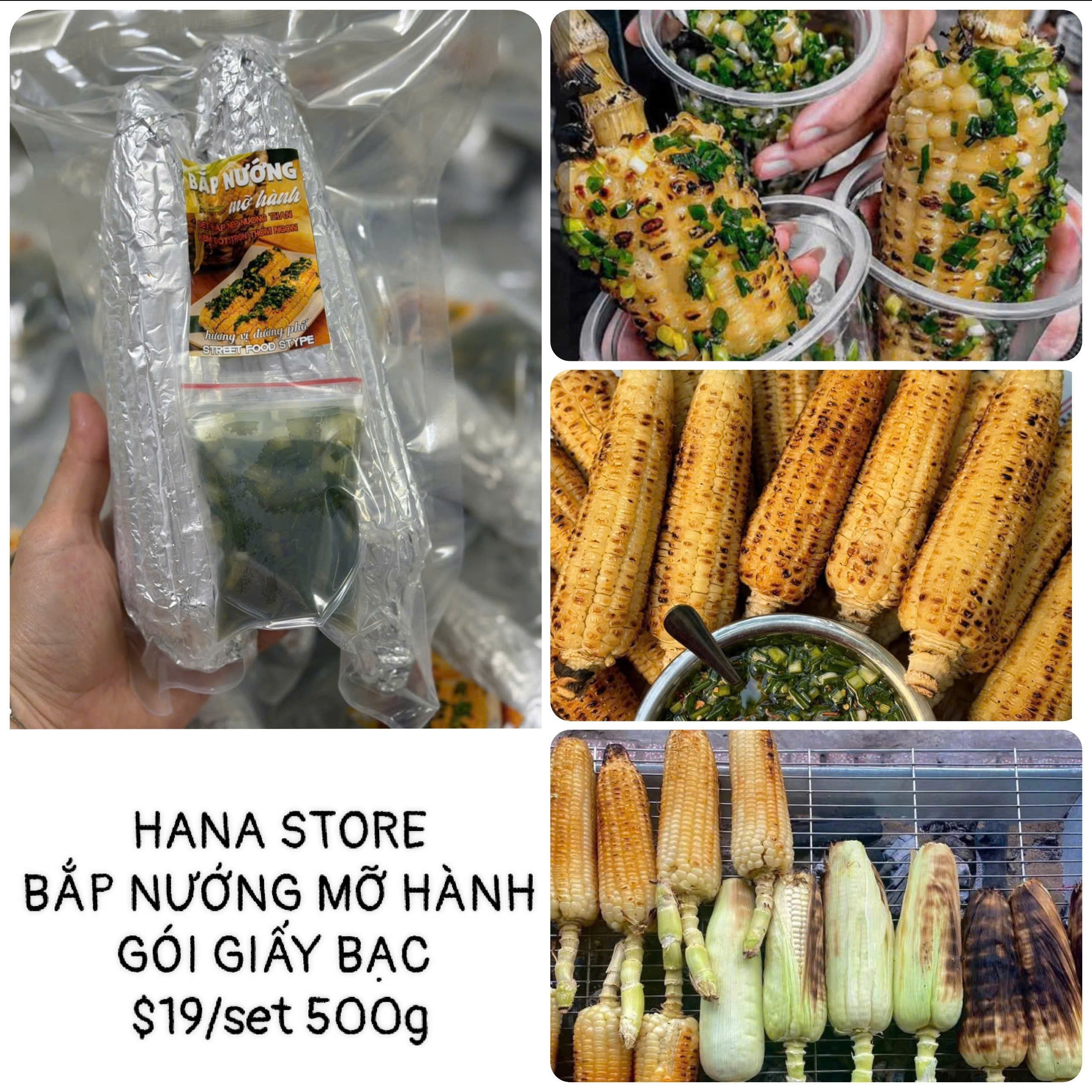 BẮP NƯỚNG MỠ HÀNH GÓI GIẤY BẠC