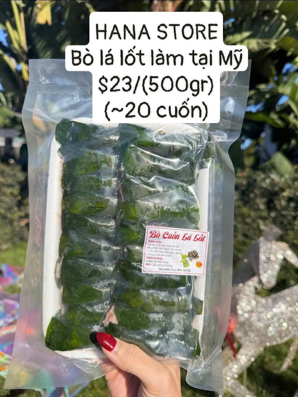 Bò lá lốt nhà làm tại mỹ