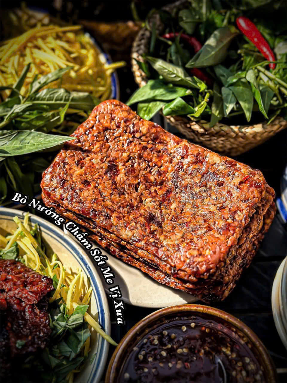 BÒ NƯỚNG CHẤM SỐT ME VỊ XƯA