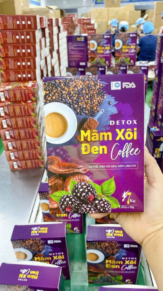 Cafe mâm xôi đen (cafe giảm cân)