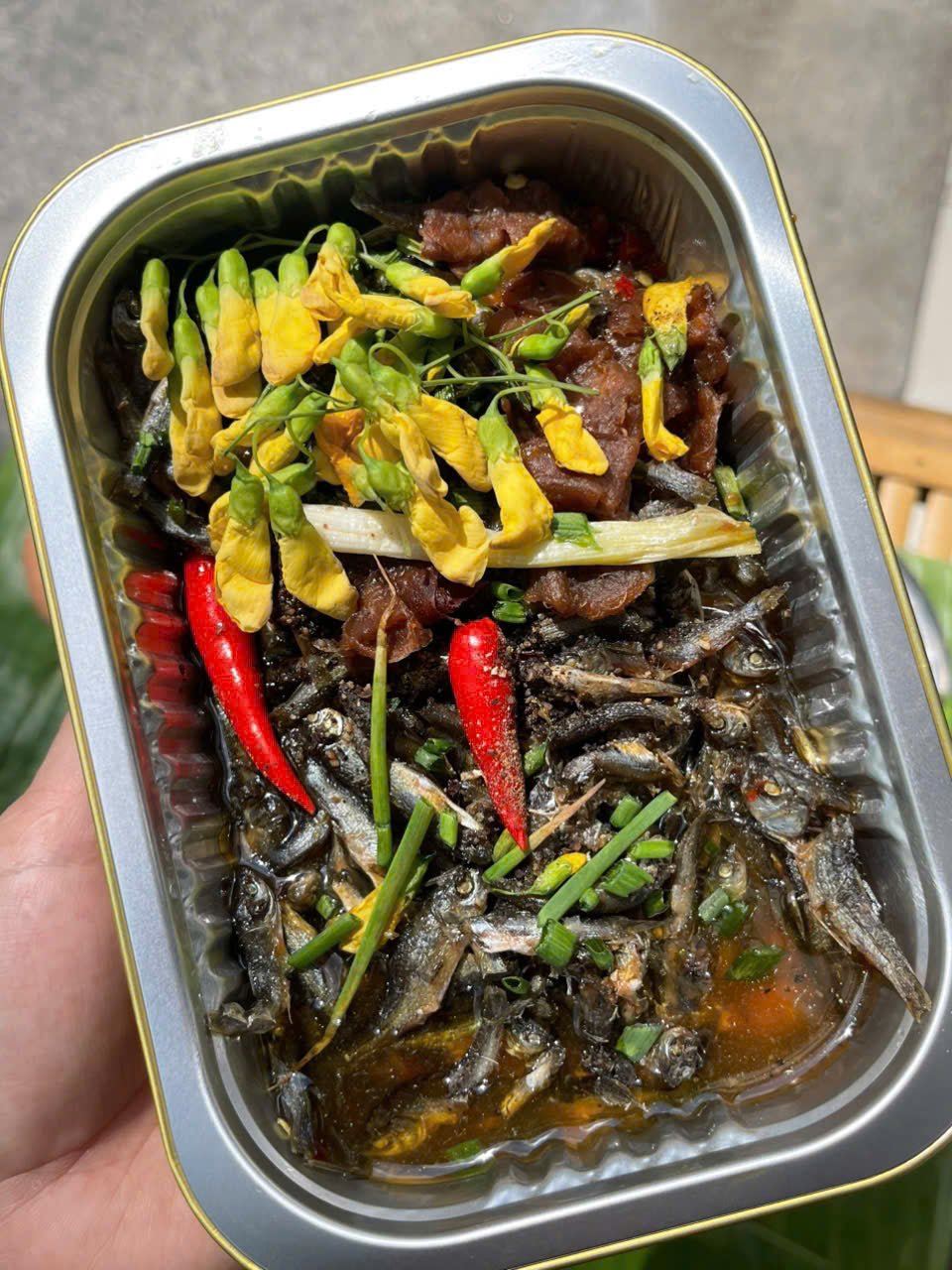 Cá Linh Non Kho Me