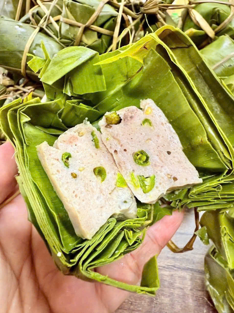 CHẢ GÂN LÁ MINI ỚT XIÊM XANH