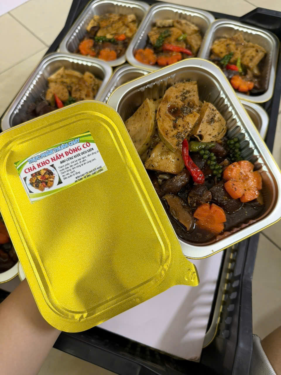 CHẢ KHO NẤM ĐÔNG CÔ CHAY