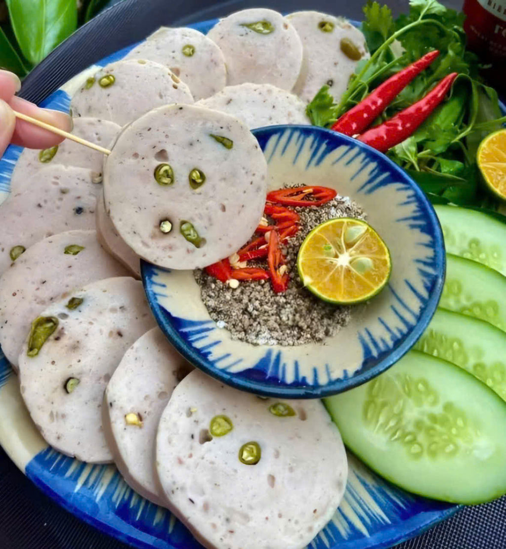 Chả lụa ớt xiêm không da