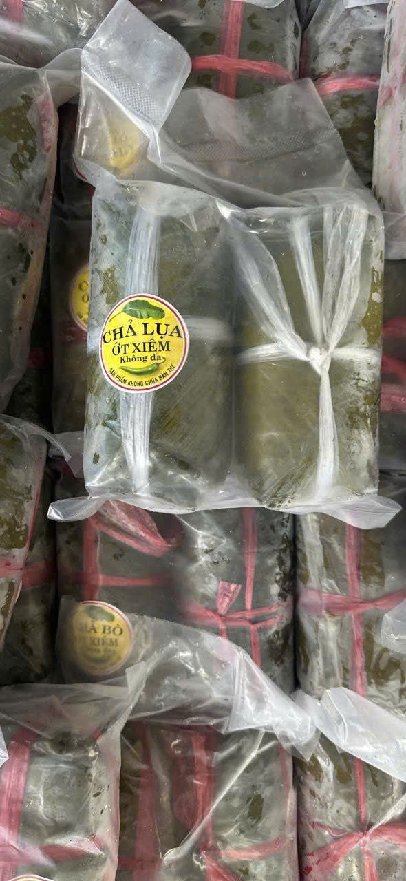 Chả lụa ớt xiêm không da