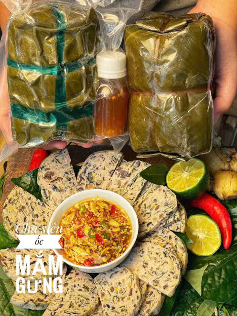 CHẢ ỐC GÓI LÁ CHUỐI