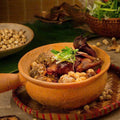 Chim câu nhồi cốm hạt sen