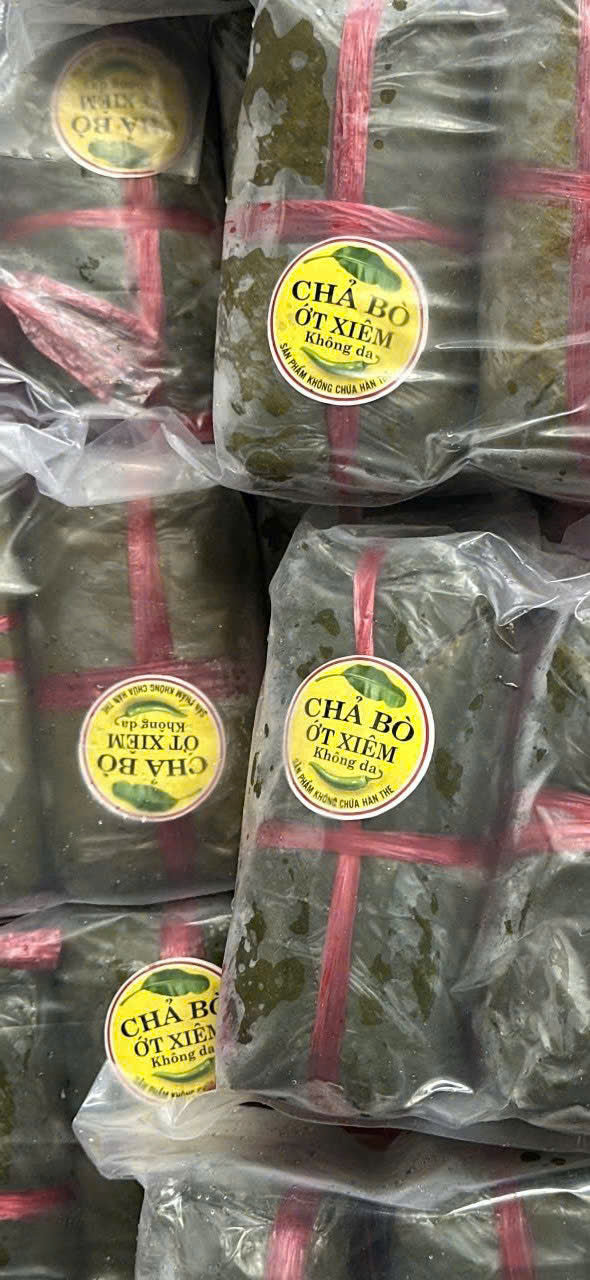 Chả bò ớt xiêm không da