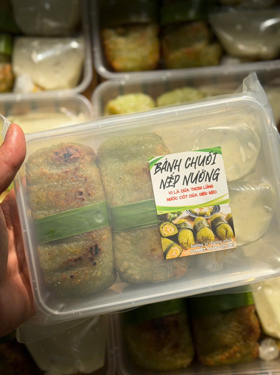 CHUỐI NƯỚNG LÁ DỨA