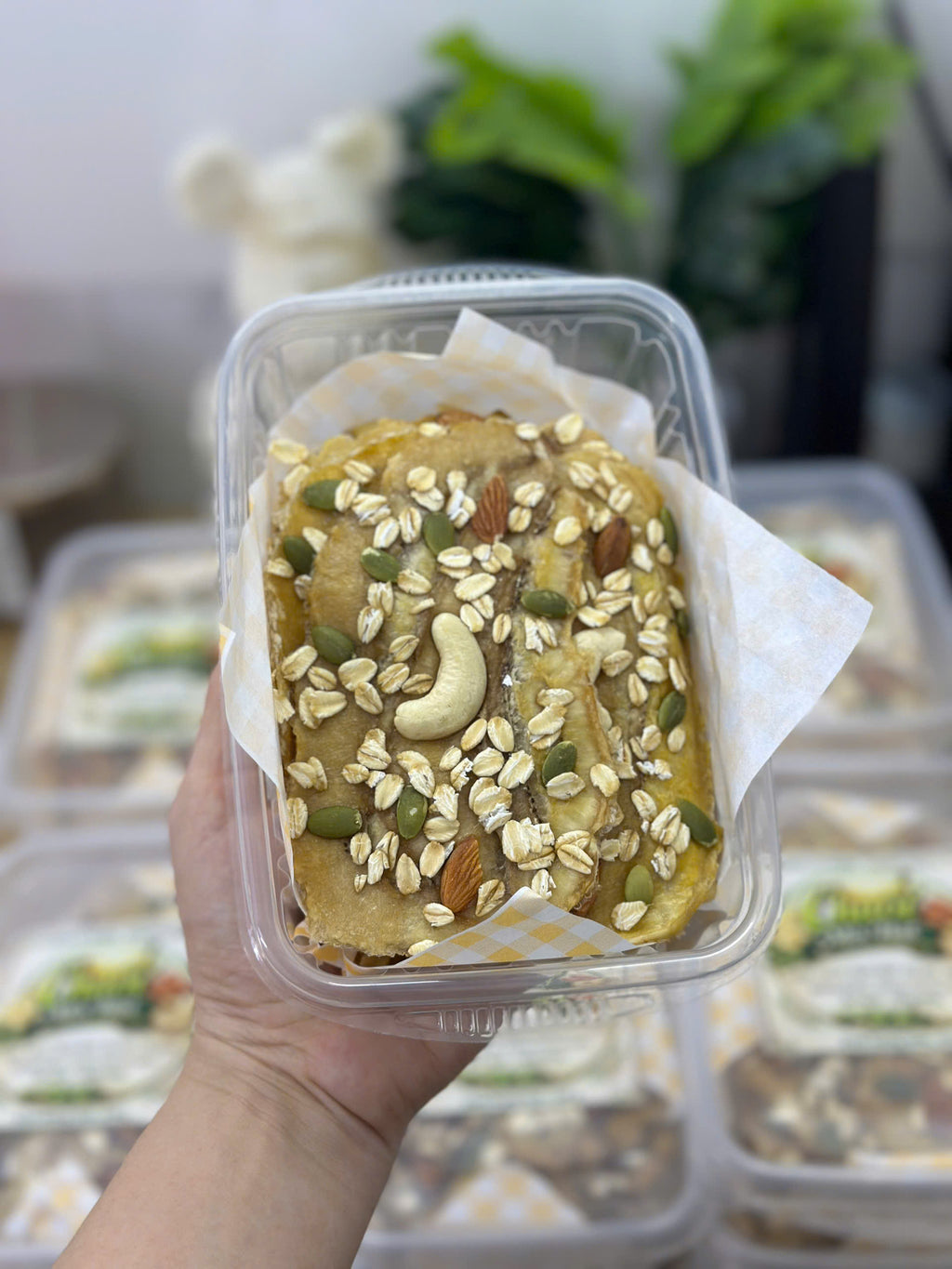 CHUỐI SẤY MIX HẠT DINH DƯỠNG