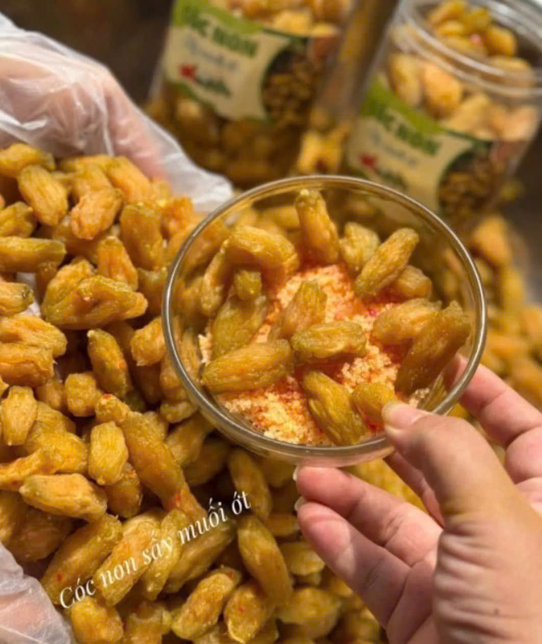 Cóc non sấy muối ớt