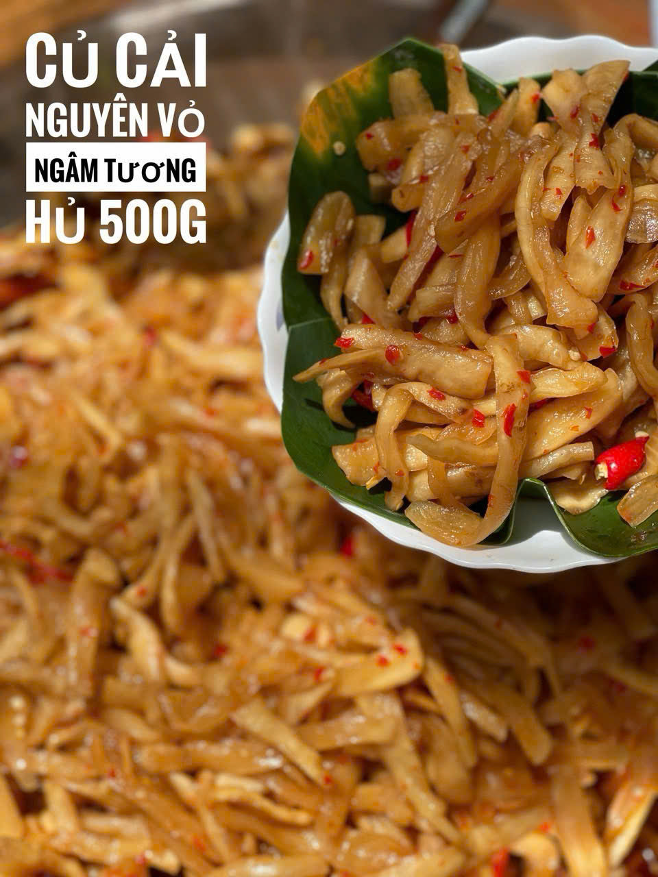 CỦ CẢI NGÂM TƯƠNG (chay)