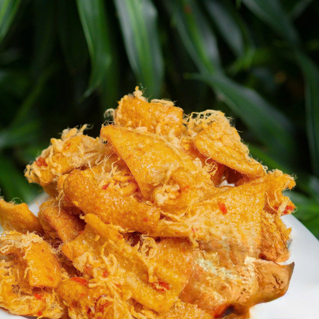 Da heo mắm ớt chà bông
