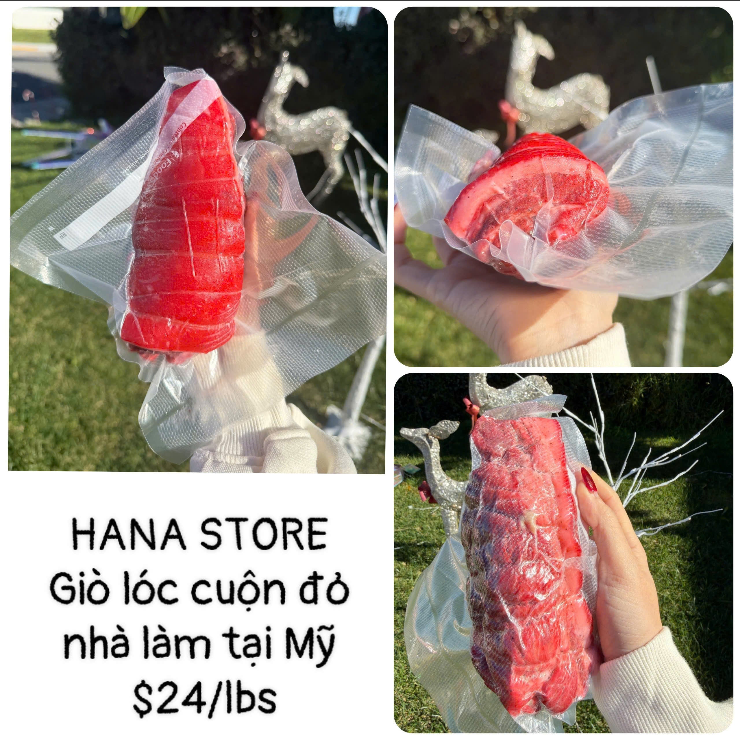 Giò lóc cuộn đỏ