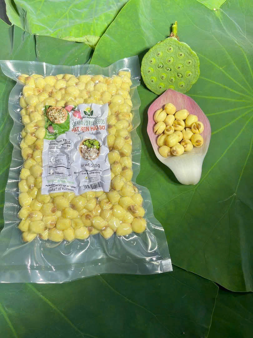 Hạt sen tươi hấp sơ cấp đông