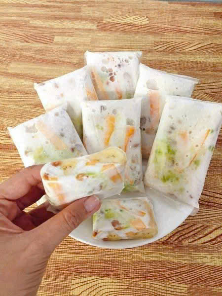 Kem chuối trái cây đặc biệt