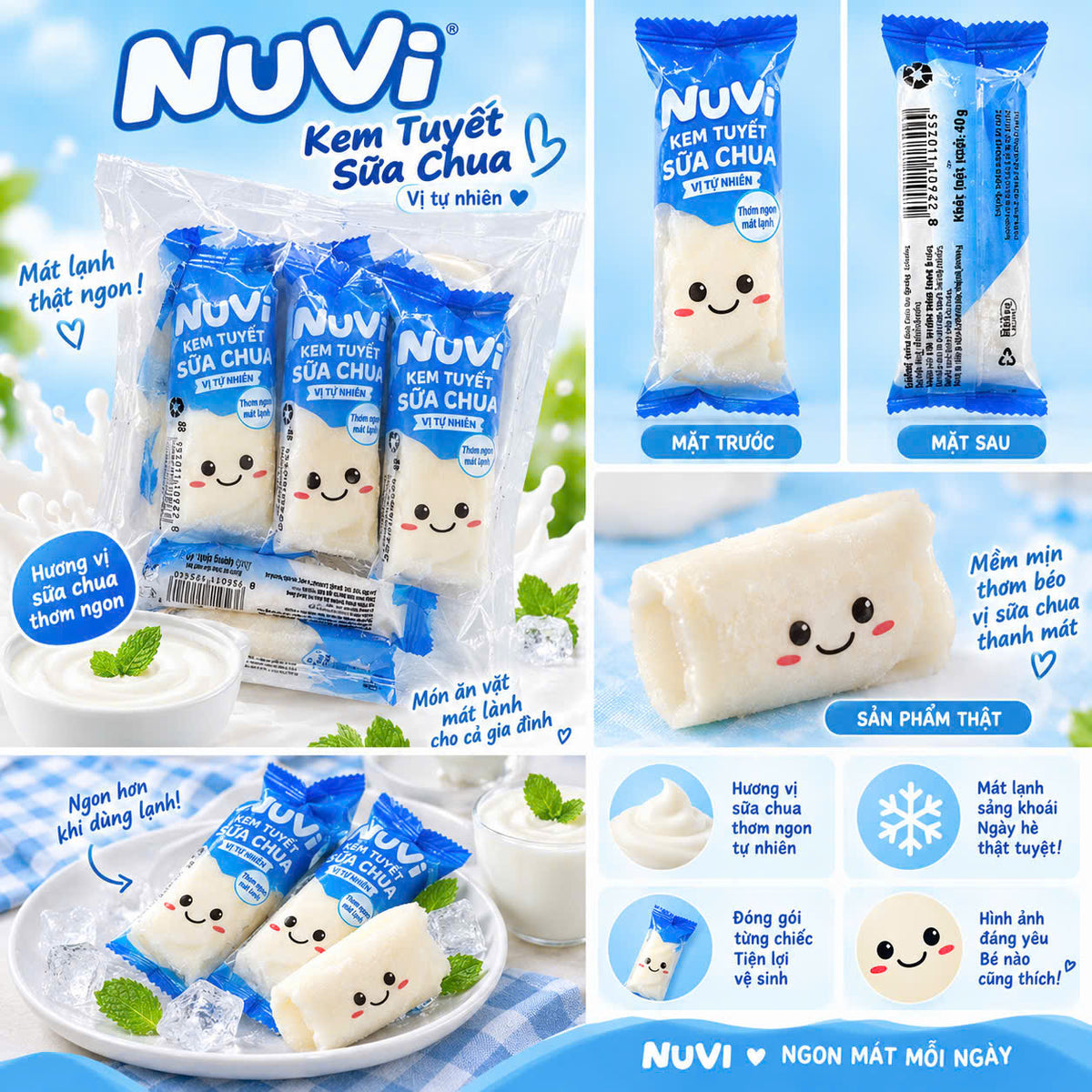 Kem tuyết sữa chua Nuvi