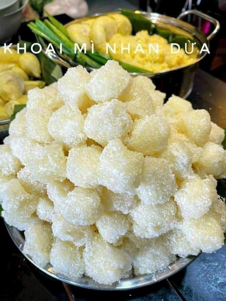 KHOAI MÌ VIÊN NHÂN DỪA NON