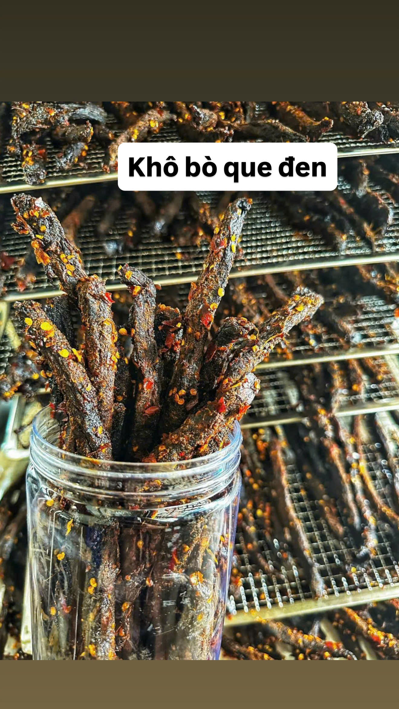 Khô bò que đen