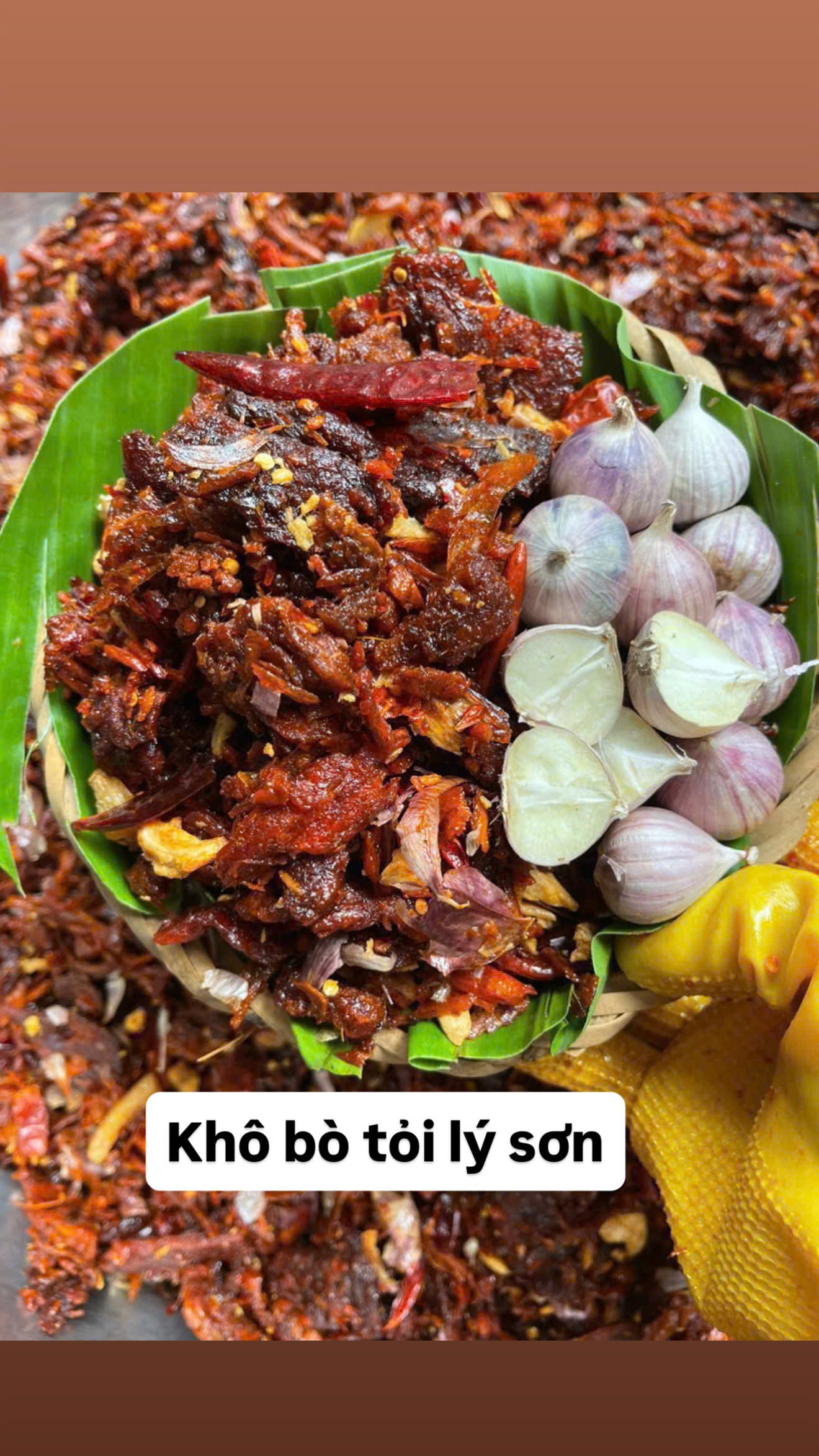 Khô bò tỏi lý sơn