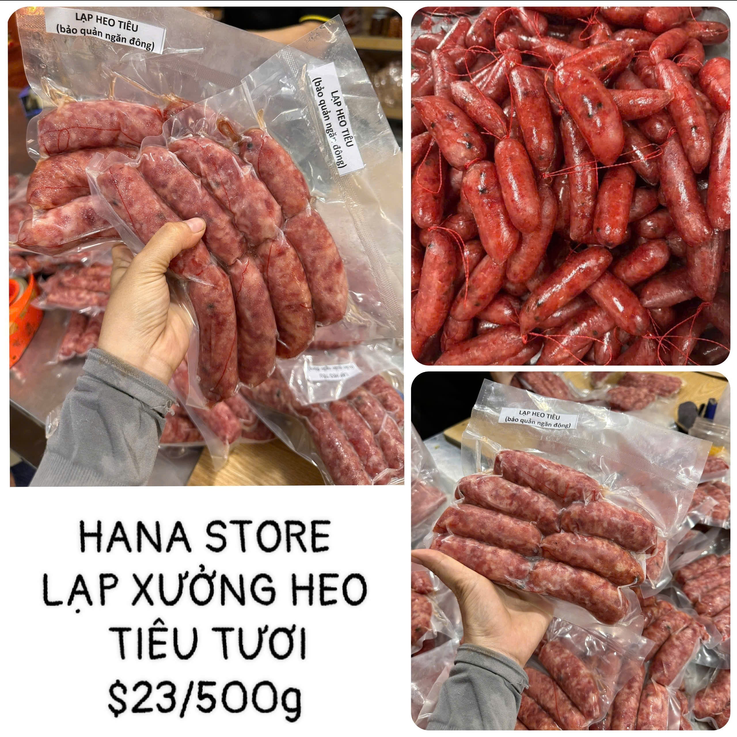 LẠP XƯỞNG HEO TIÊU TƯƠI