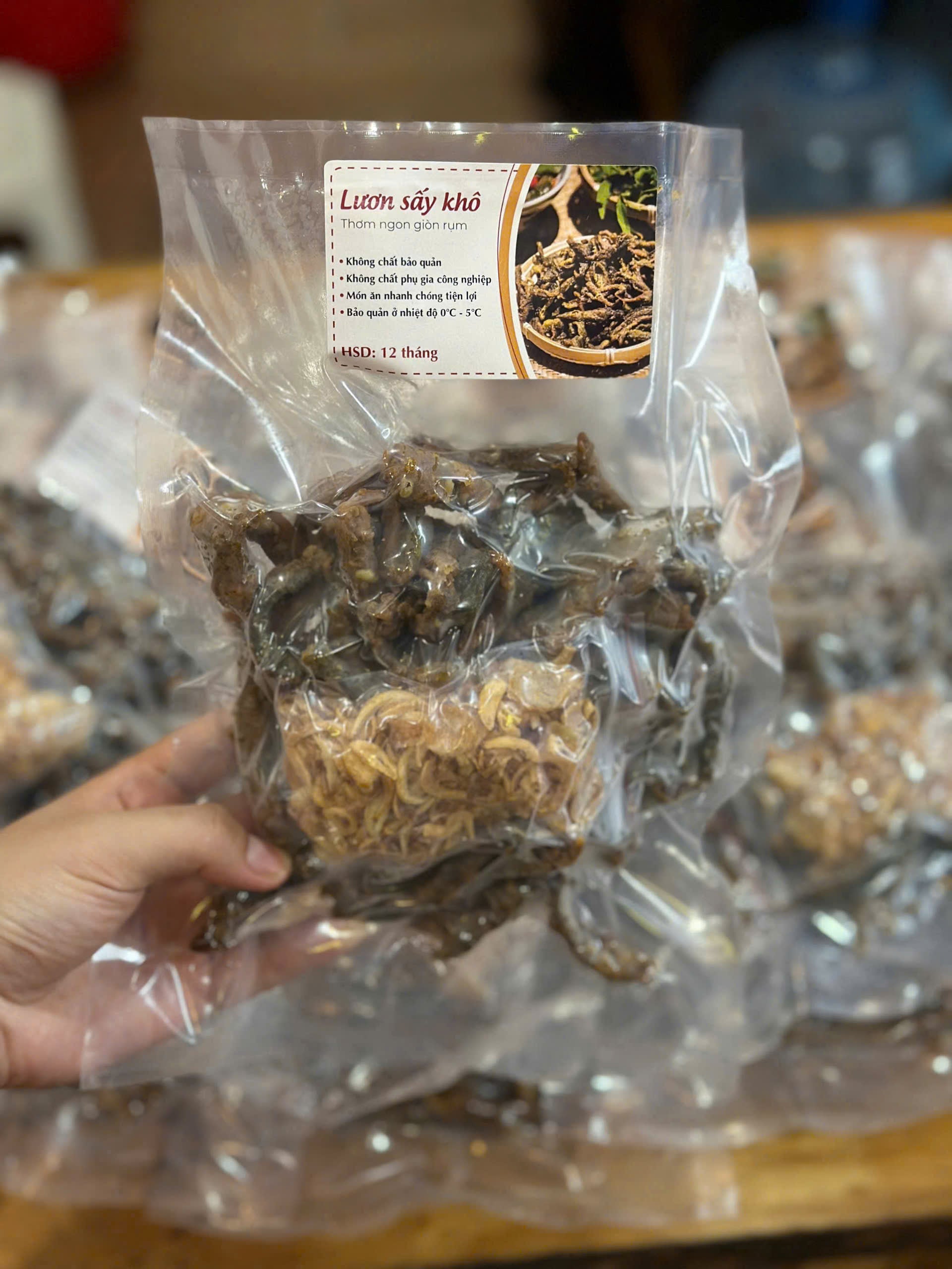 Lươn khô sấy giòn