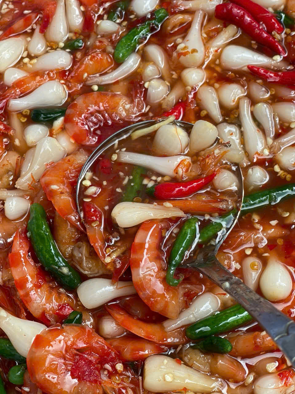 Mắm TÔM CHUA CỦ KIỆU mix CỦ SEN