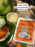 Nem chua chay vỏ bưởi