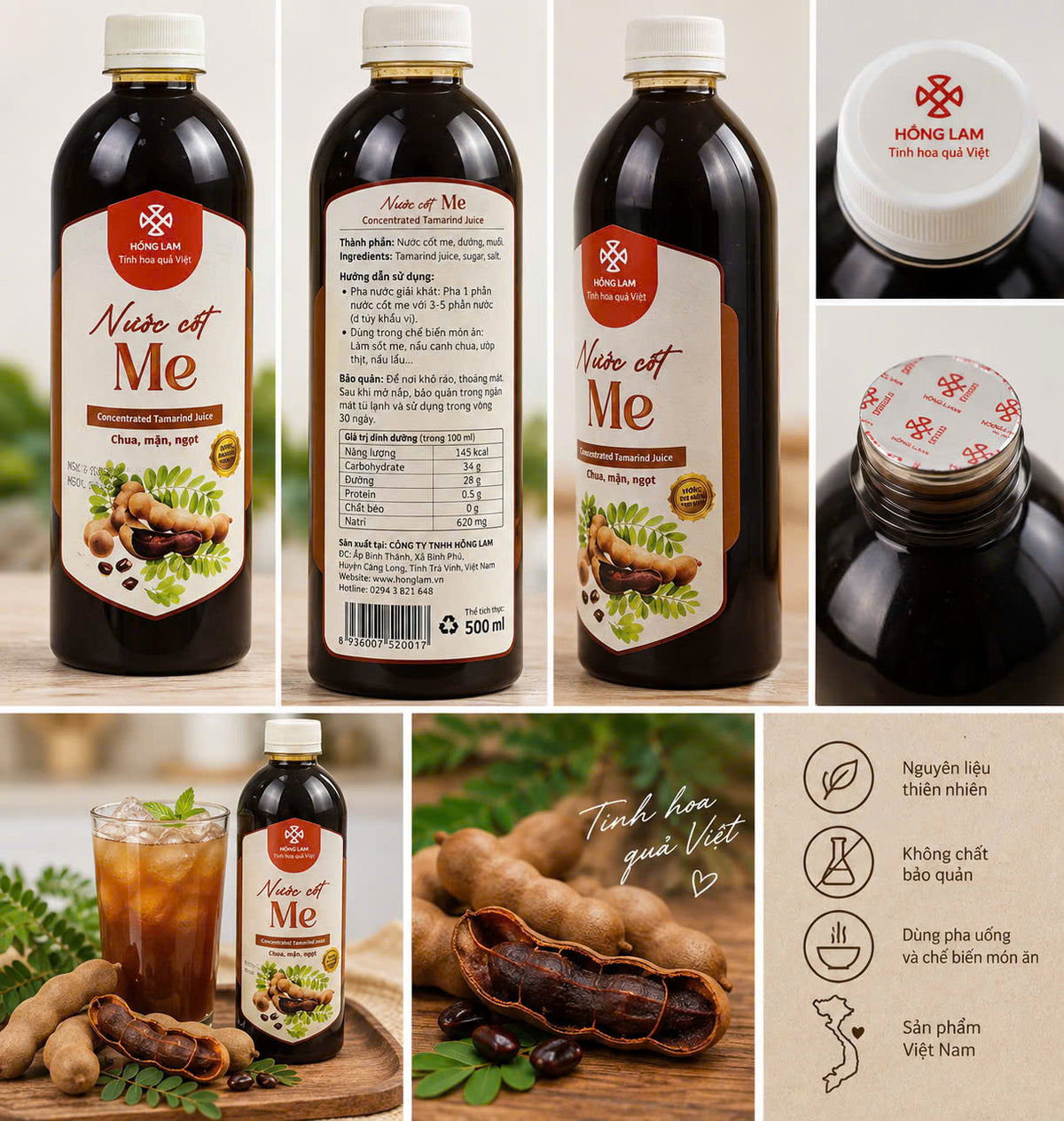 Nước cốt me tươi Hồng Lam