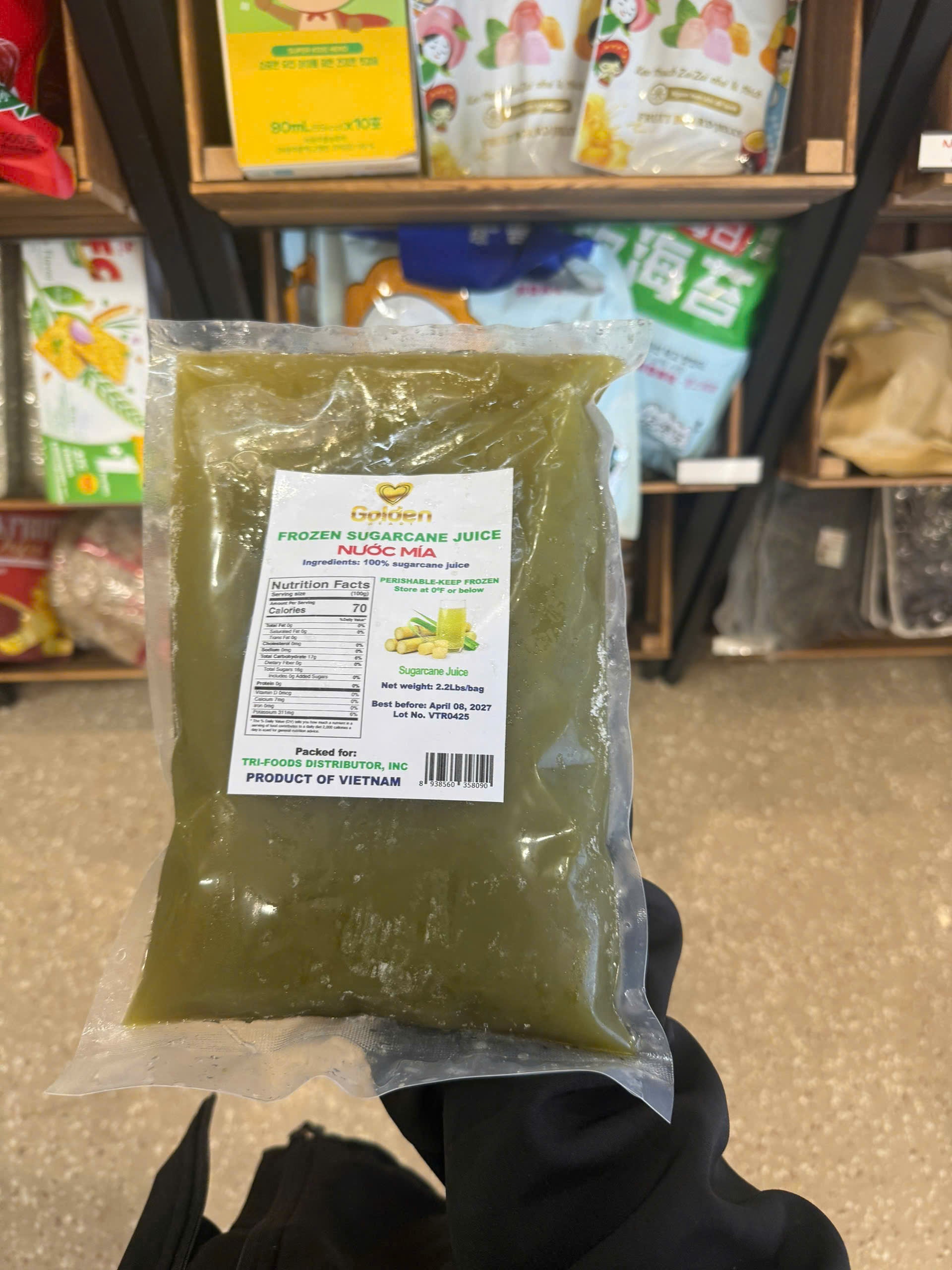Nước mía tươi cấp đông