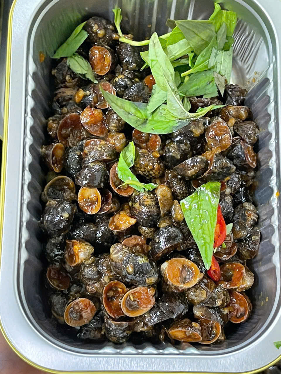 Ốc dừa muối sệt